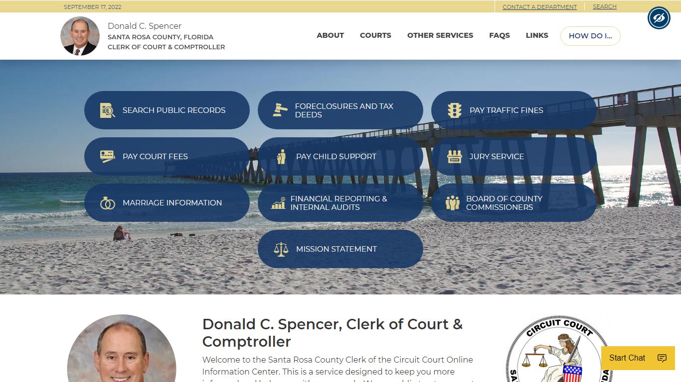 Donald C. Spencer | Santa Rosa County, FL Clerk of Court & Comptroller